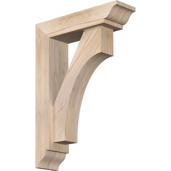 Ekena Millwork Westlake Traditional Smooth Bracket w/ Offset Brace, Douglas Fir, 5 1/2"W x 20"D x 28"H BKT0604X20X28WTL01SDF - main